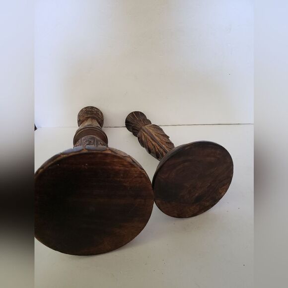 Wood  Candle Holders - Picture 4 of 6